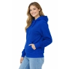 Bluza dresowa damska z kapturem kolor chabrowy roz.L